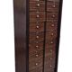 Notary Filing Cabinet with 20 Drawers Opening with Flaps