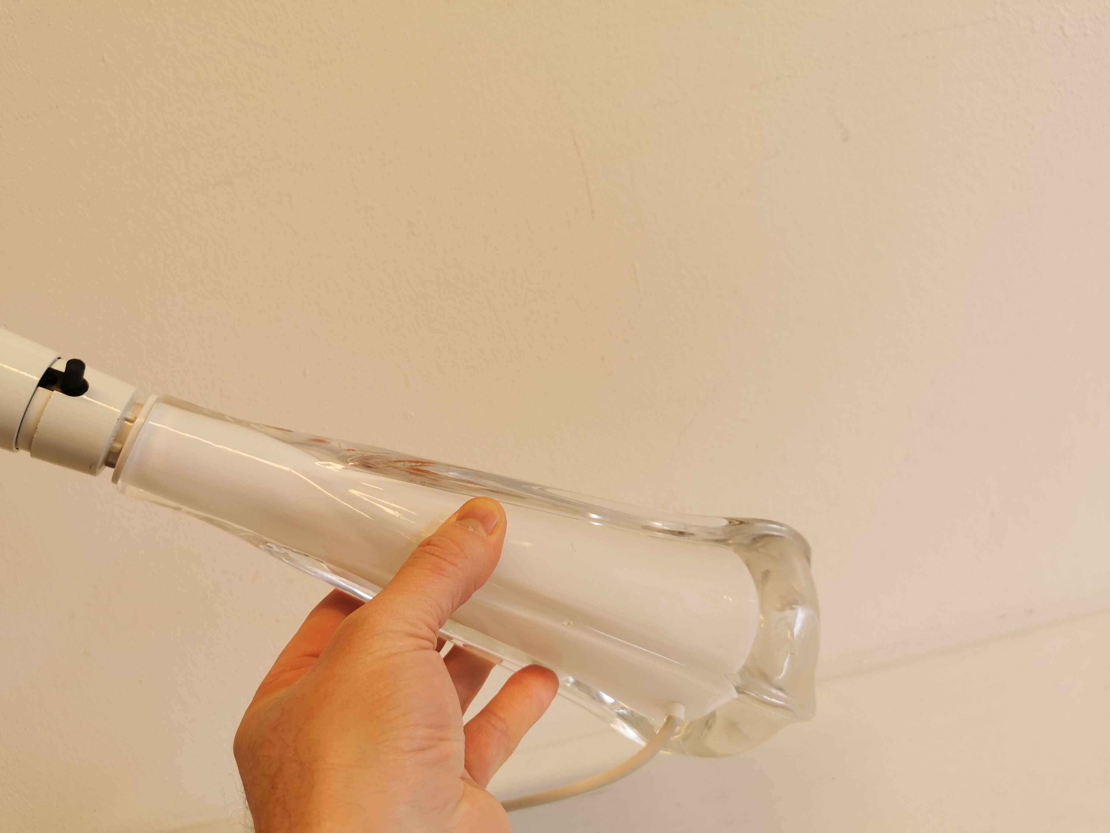 Pied de lampe avec plusieurs couches de verre