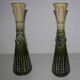 Pair of art deco soliflore vases in slurry