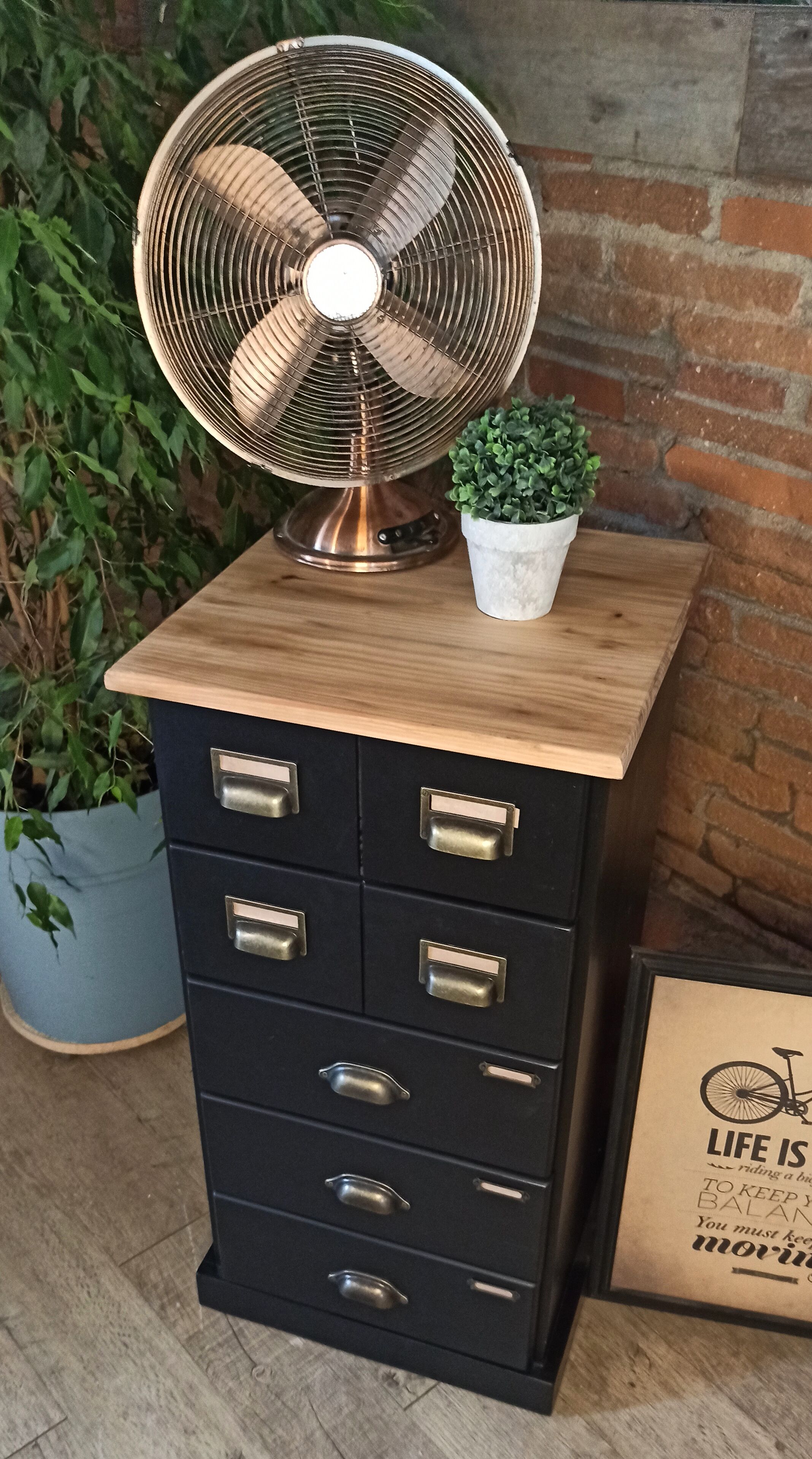 Black and wood ragpicker