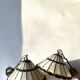 Pair of glass pendant lights in Art Nouveau Tiffany style