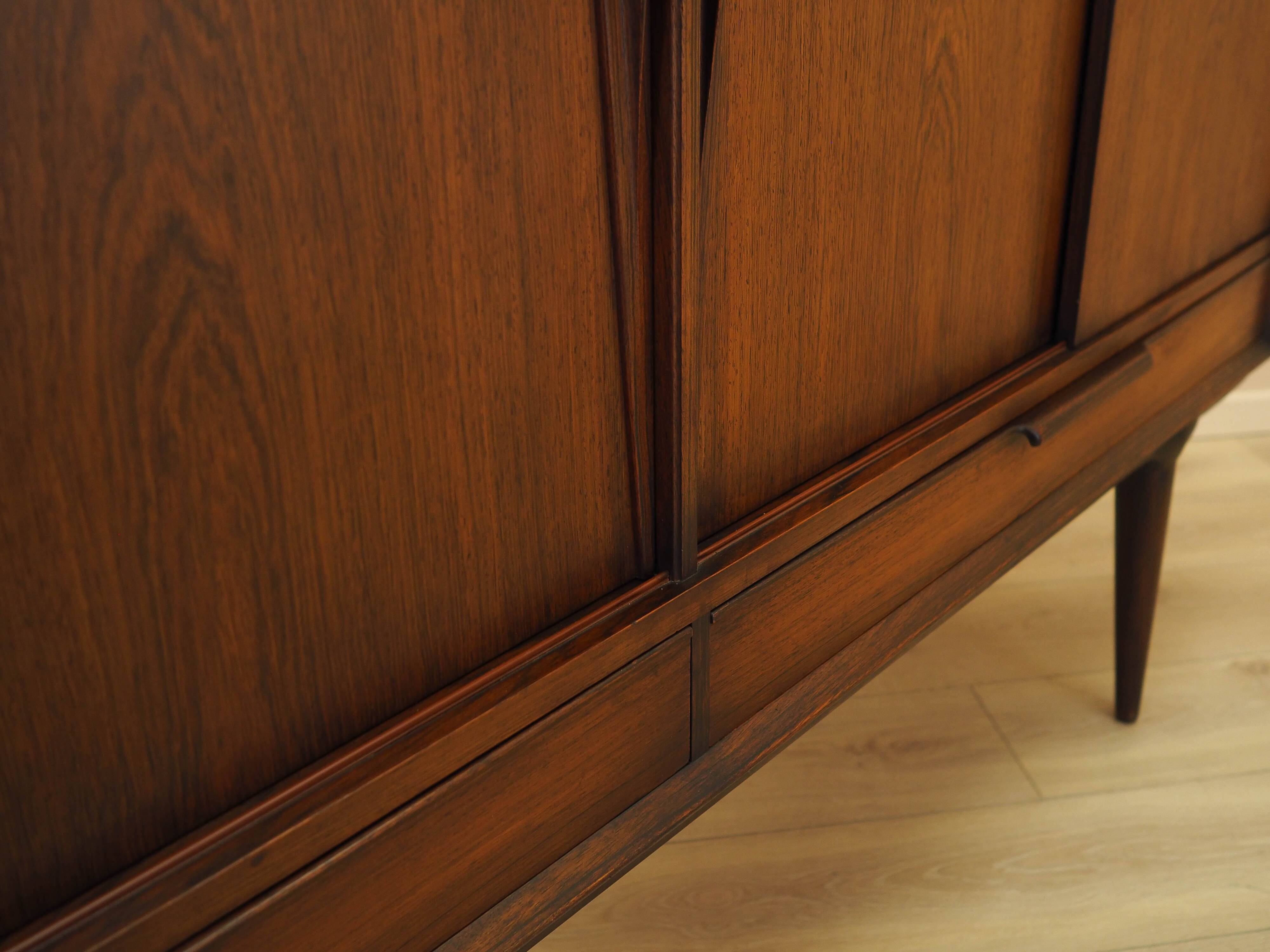 Rosewood highboard, Danish design, 1970s, manufacturer: Omann Jun