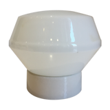 Vintage wall lamp or ceiling lamp in white porcelain and opaline glass