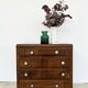 Small chest of drawers with 4 drawers — solid wood, Art Deco patterns, France 1950s