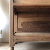 Buffet / Desserte en bois massif vintage, style Art Déco