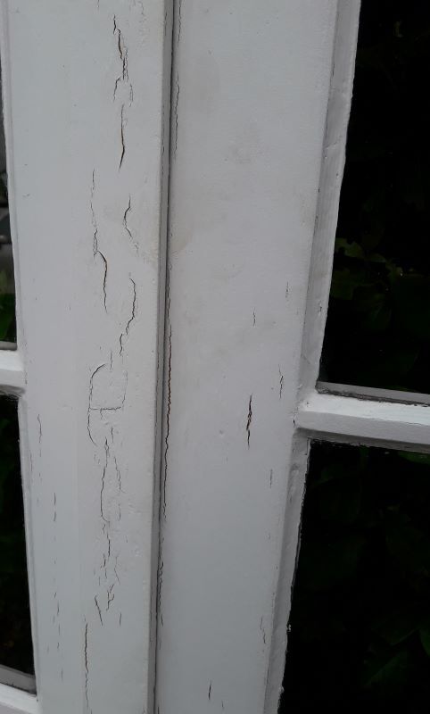 Oak arched bay window door H219xW267,5 small tiles