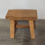 Small stool in antique wood