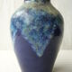 Vase en grès émaillé bleu Petit Masse Nièvre