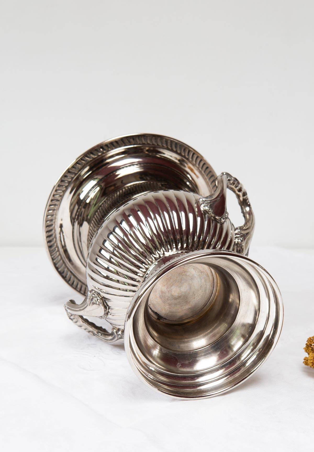 Louis XVI style silver-plated champagne bucket