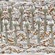 12 silver-plated oyster or dessert forks, Art Deco model