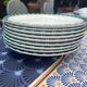 Set of nine Digoin Sarreguemines soup plates