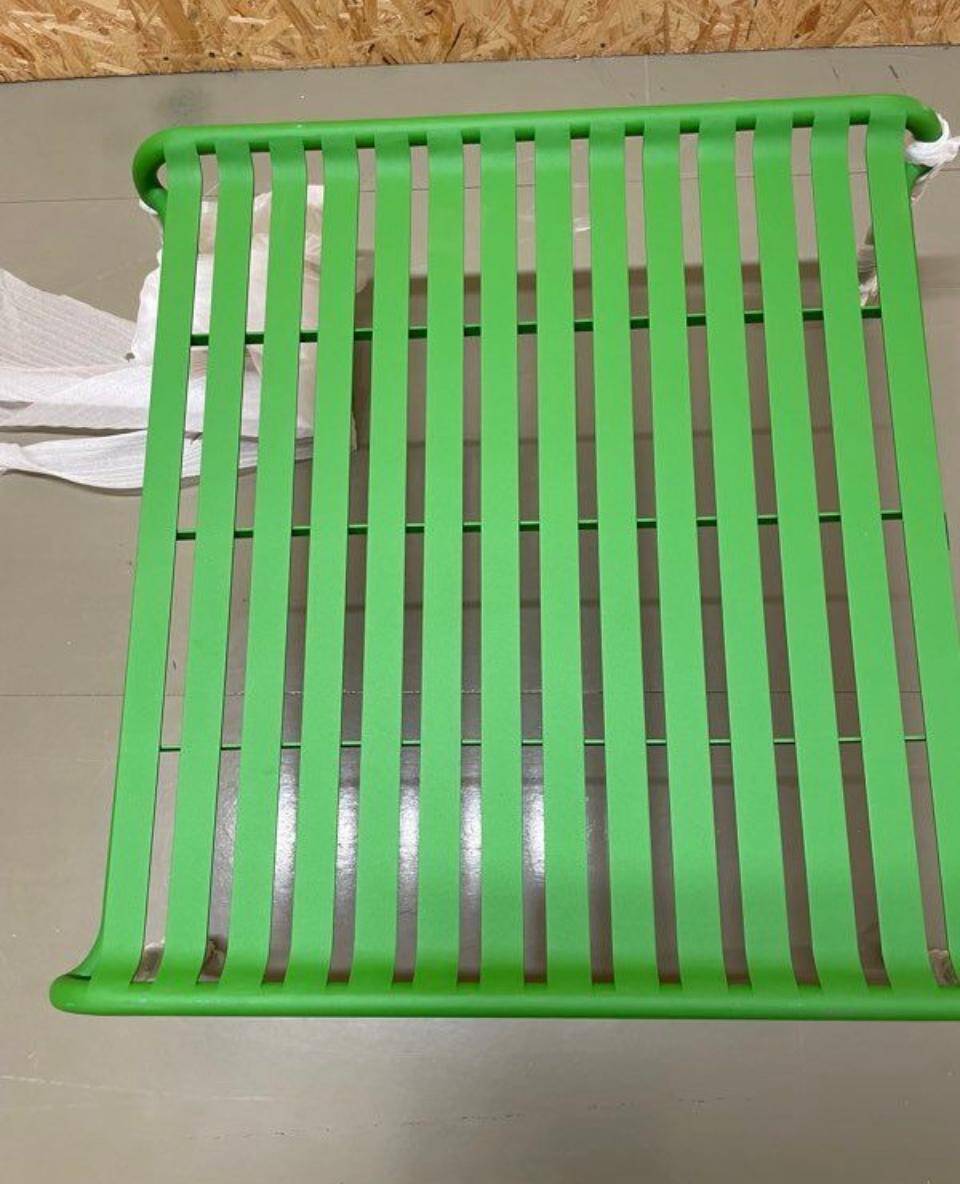 Week-end coffee table beige metal / small - 69 x 60 cm / aluminum - petite friture
