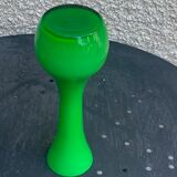 Vintage green opaline vase