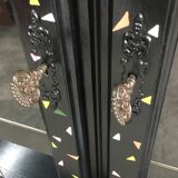 Stylized sideboard 80s pop confetti art