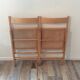 Pair of folding chairs vintage 70s canage