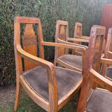 Art Deco style armchairs