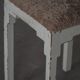 A pair of antique Danish stools, seats in lambswool, late 19th century.