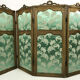 Screen 4 panels sculpe style Louis XVI era wooden 19th century