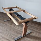 Vintage height-adjustable coffee table