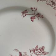6 assiettes à dessert modèle Fontanges par Sarreguemines