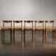 Set of 5 rope chairs