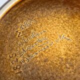 Danish studio pottery teapot from the mid-century by Søholm, 1960s.