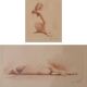 Jean Auguste Vyboud - Two Nude Life Studies
