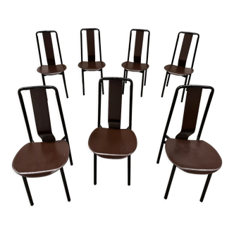 Set of 7 Design chairs A. Castiglioni for Zanotta