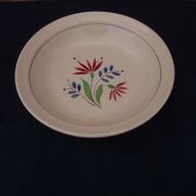 Hollow round plate in earthenware KG Lunéville model Rachel diam 28.5 cm