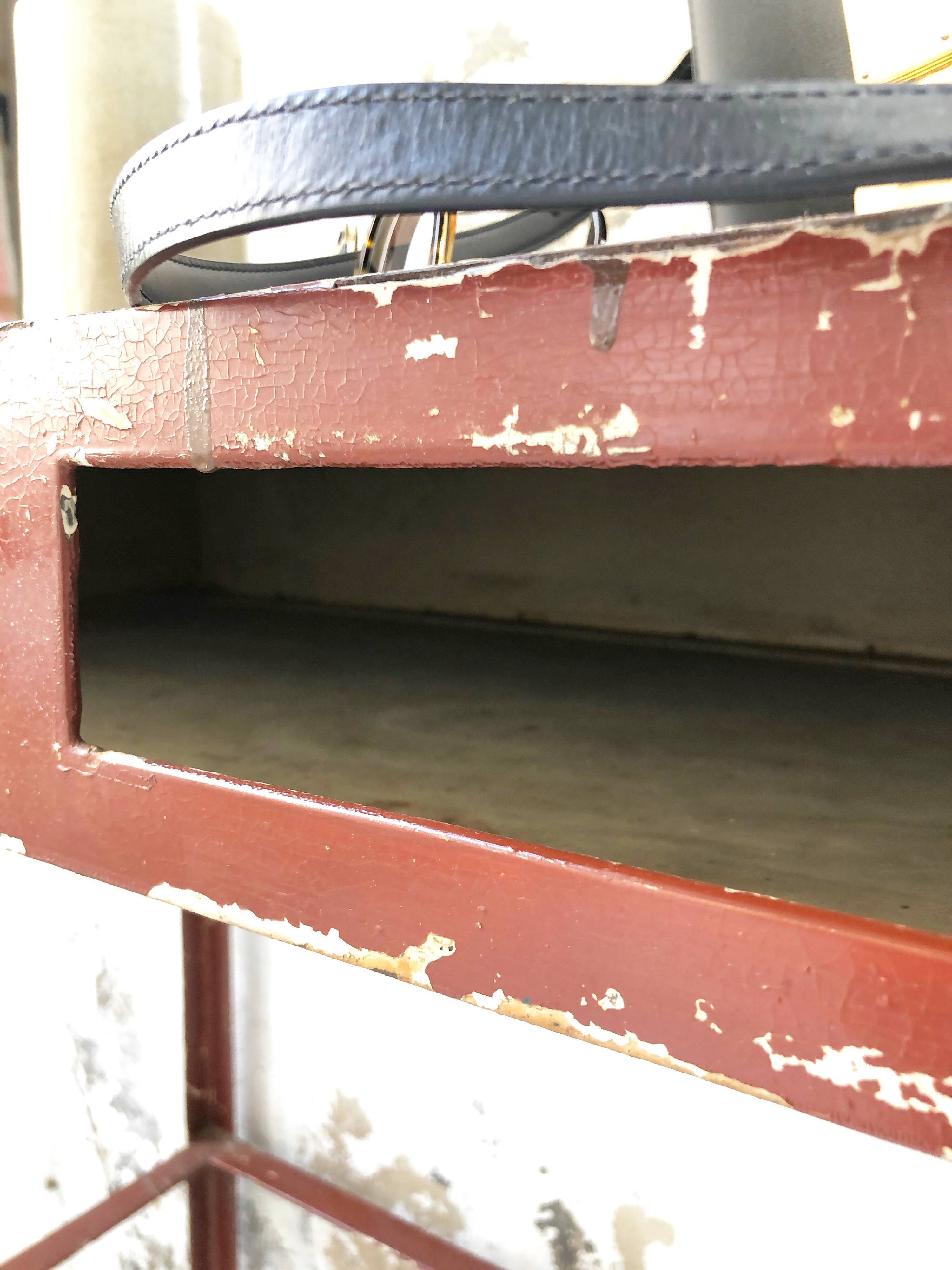 19th metal patinated dentist furniture
