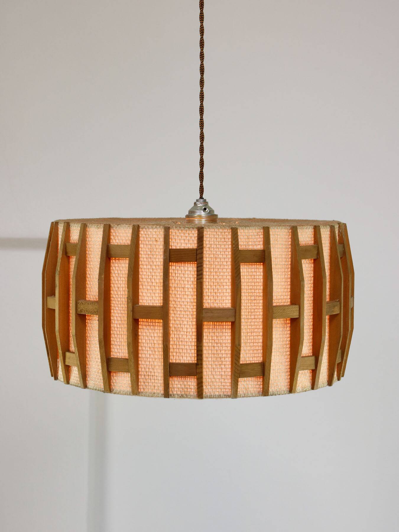 Mid-Century Danish Pendant Lamp in Teak, 1960s