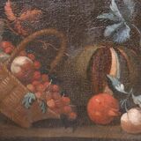 Oil painting on canvas, still life, Italy 18th century