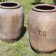 Pair of olive oil jars (or "tinajas"), Spain, 19th century