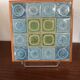Vintage wooden and ceramic trivet
