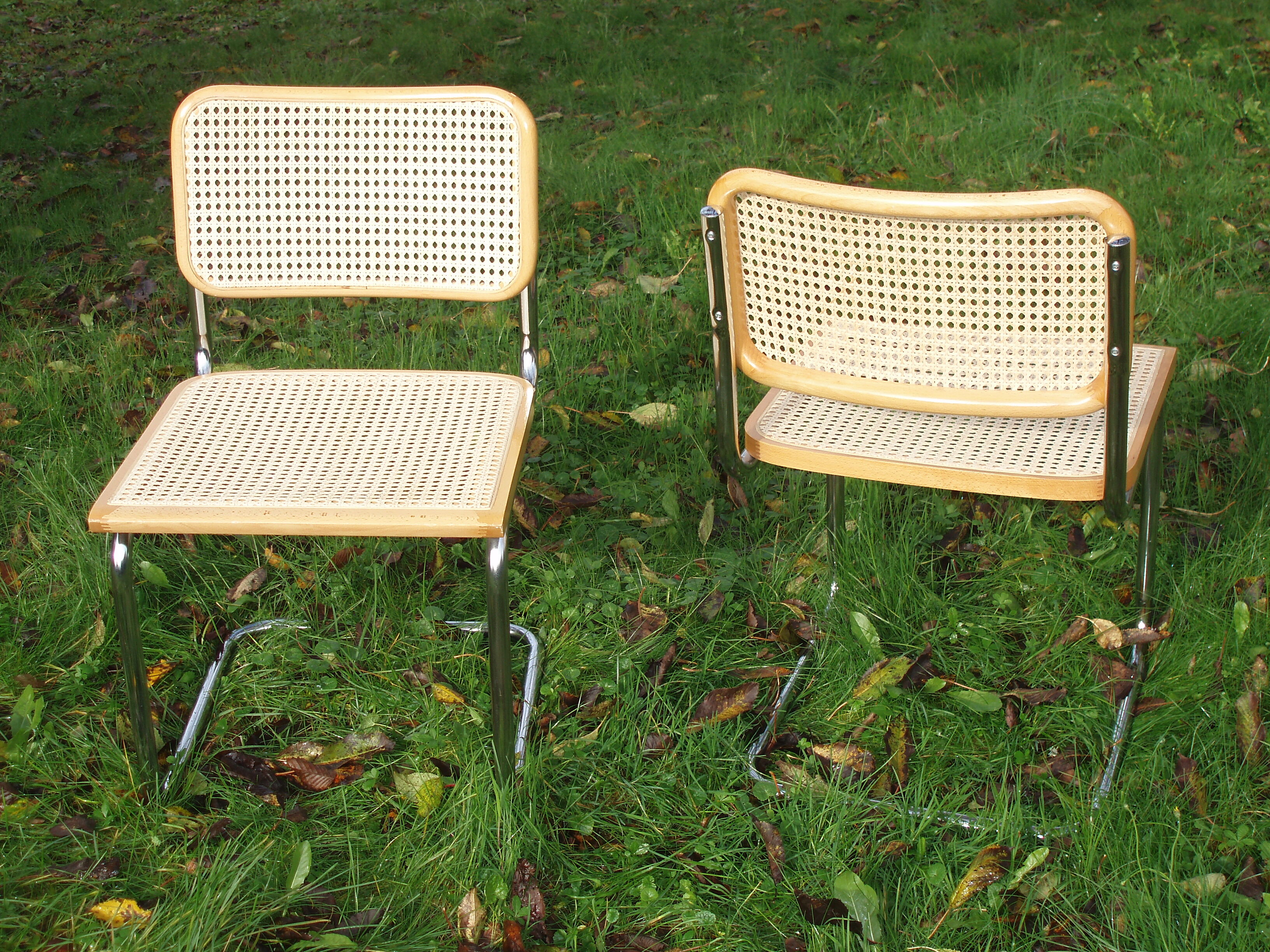 Pair of chairs B32 by Marcel Breuer