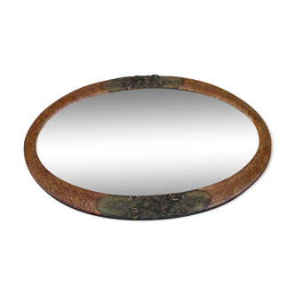 Oval mirror art deco 77x52cm