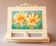 Wooden lectern with hand-painted flowers. easel. book stand.