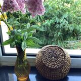 Old wicker basket / rattan