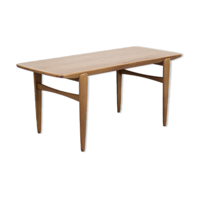 Table basse scandinave en teck vintage du milieu du siècle, années 1960