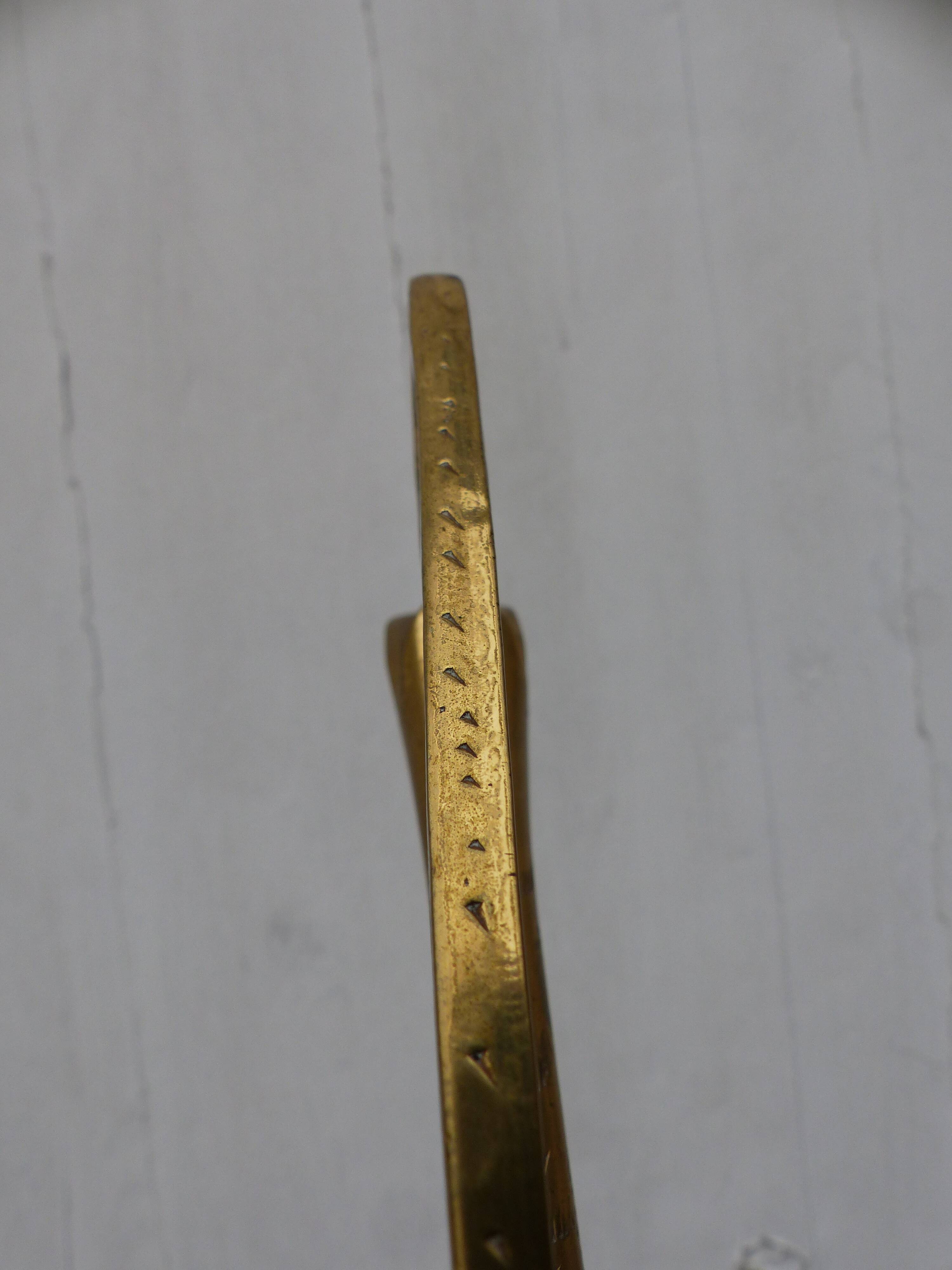 Ewer in gilded brass fully chiseled 19°