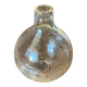 Petite Dame Jeanne en verre bullé transparent