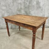 Antique table dining table kitchen table oak 74x120 cm
