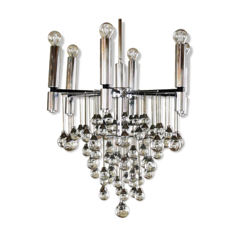 Murano 79-drop glass chandelier, circa 1965