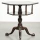 Antique wooden English rotating book table/side table from the 19th century