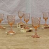 Set of 6 Luminarc Rosaline liqueur/port glasses