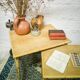 Rattan nesting tables