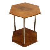 Hexagonal Art Deco pedestal table