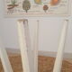 Vintage white farm stool
