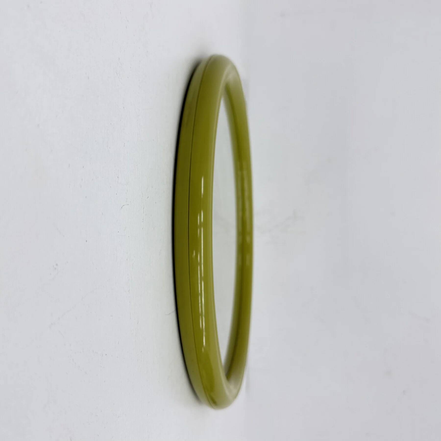 Space age mirror green plastic by Tiger, 1970s