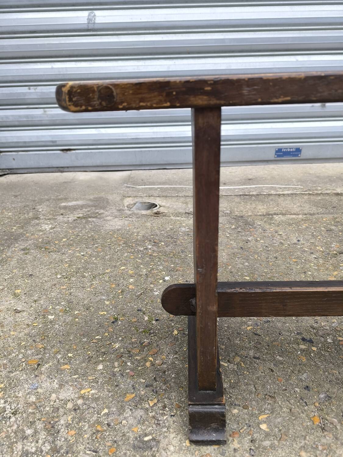 Banc d'église en bois début XXème